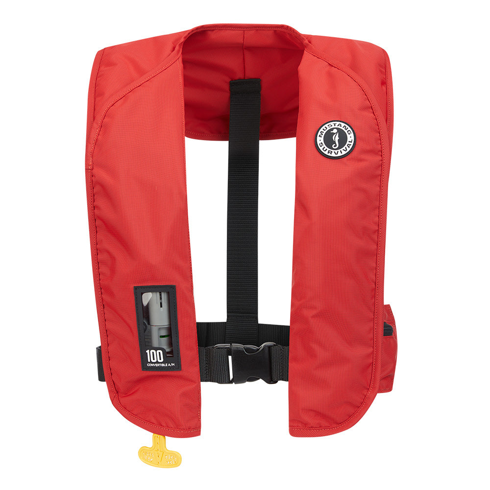 Mustang MIT 100 Convertible Inflatable PFD - Red MD2030-4-0-202 — Quality Boat Parts