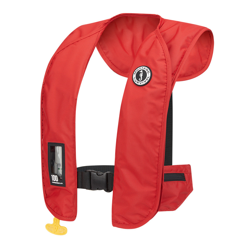 Mustang MIT 100 Convertible Inflatable PFD - Red MD2030-4-0-202 — Quality Boat Parts