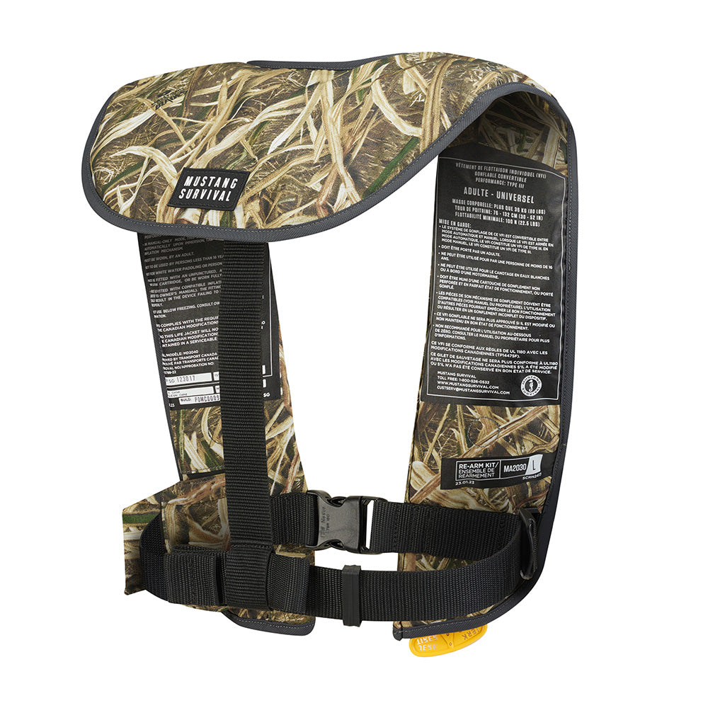 Mustang MIT 100 Convertible Inflatable PFD - Camo MD2030CM-261-0-202 — Quality Boat Parts