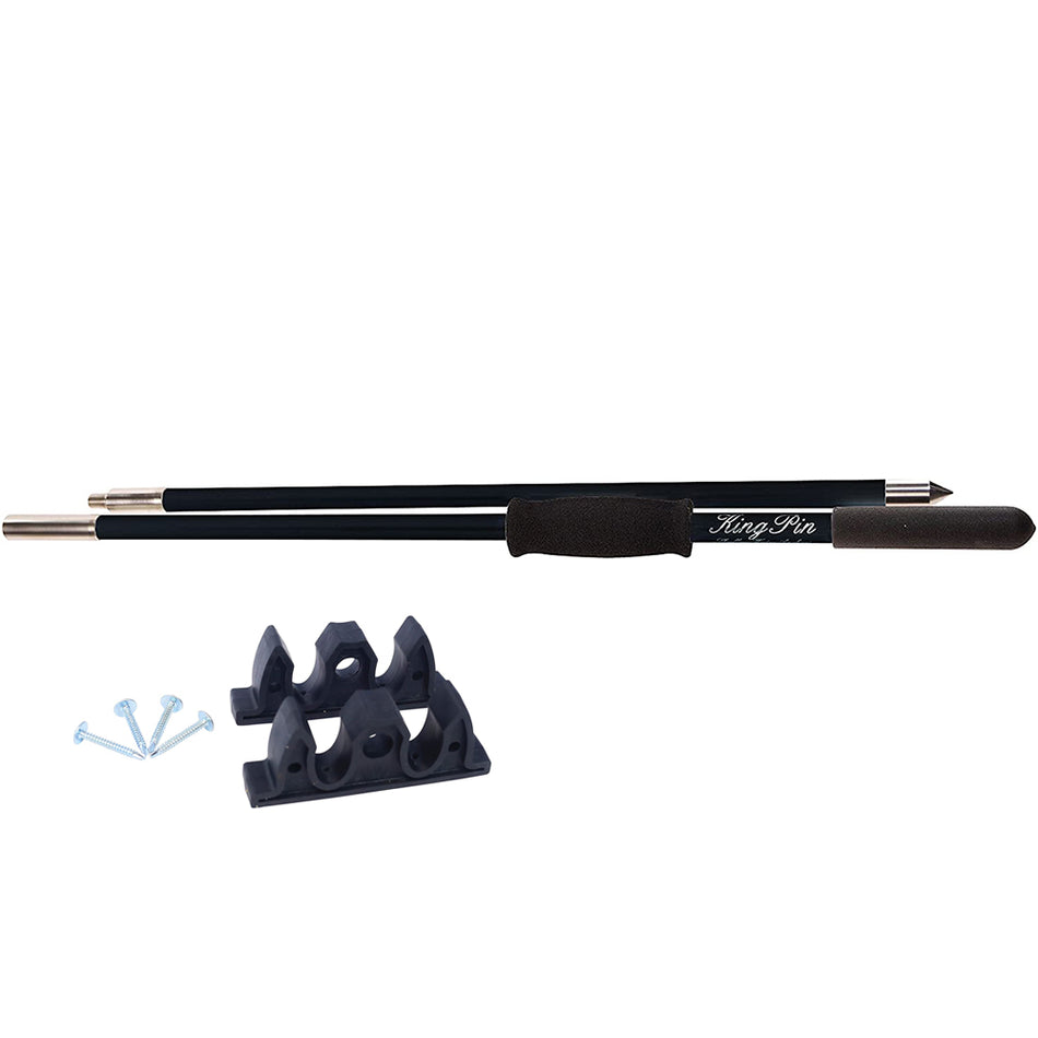 Panther 10' King Pin Anchor Pole - 2-Piece - Black KPP100B — Quality Boat Parts