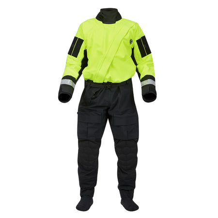 Mustang Sentinel™ Series Water Rescue Dry Suit - Fluorescent Yellow Green-Black - XL Regular MSD62403-251-XLR-101 — Quality Boat Parts