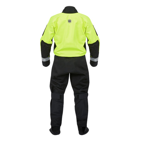 Mustang Sentinel™ Series Water Rescue Dry Suit - Fluorescent Yellow Green-Black - XL Short MSD62403-251-XLS-101 — Quality Boat Parts