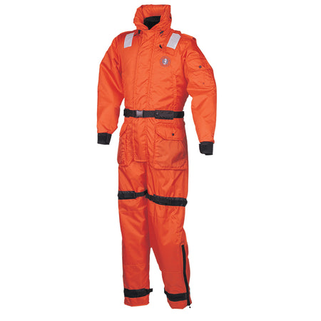 Mustang Deluxe Anti-Exposure Coverall & Work Suit - Orange - XS MS2175-2-XS-206 — Quality Boat Parts
