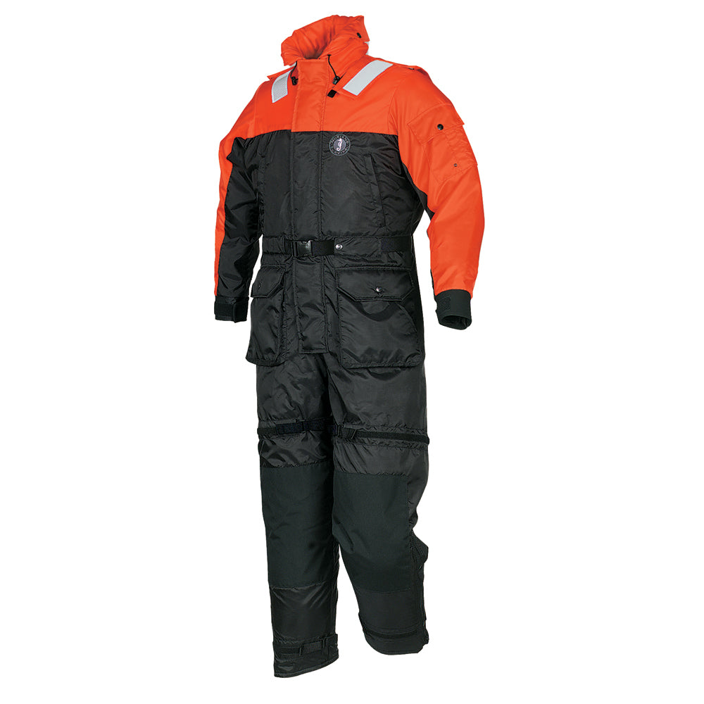 Mustang Deluxe Anti-Exposure Coverall & Work Suit - Orange/Black - XS MS2175-33-XS-206 — Quality Boat Parts