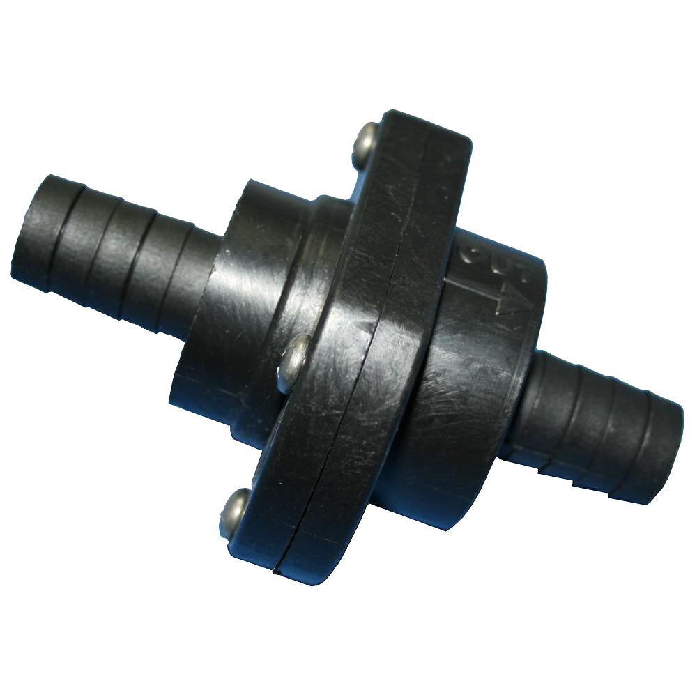 T-H Marine Double Barb Inline Scupper Check Valve - 3/4" - Black ILS-750-DP — Quality Boat Parts