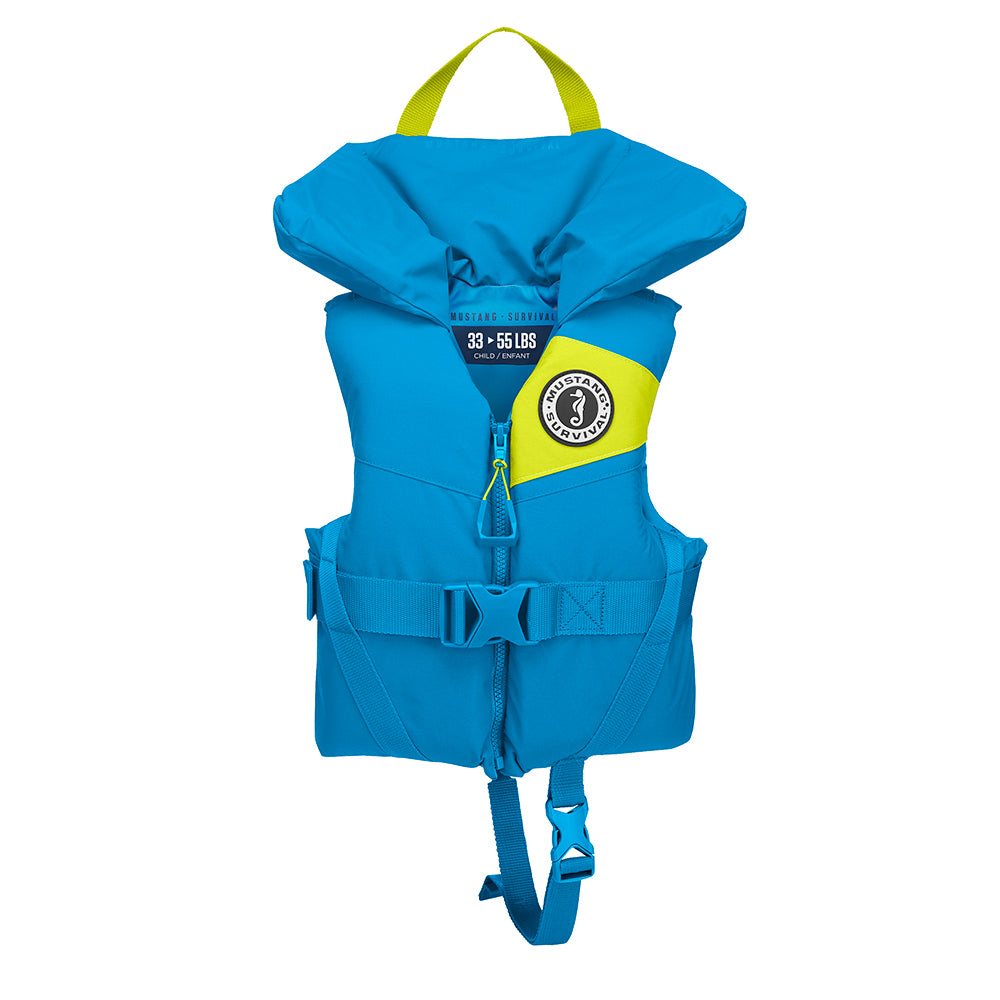 Mustang Lil' Legends Child Foam Vest - Azure Blue MV3555-268-0-216 — Quality Boat Parts