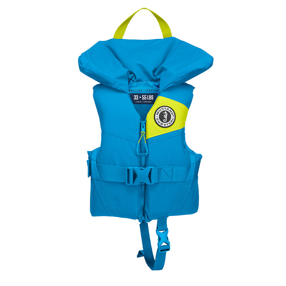 Mustang Lil' Legends Child Foam Vest - Azure Blue MV3555-268-0-216 — Quality Boat Parts