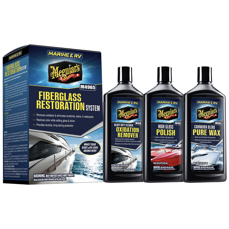 Meguiar's MG Fiberglass Oxidation Removal Kit M4965 — Quality Boat Parts