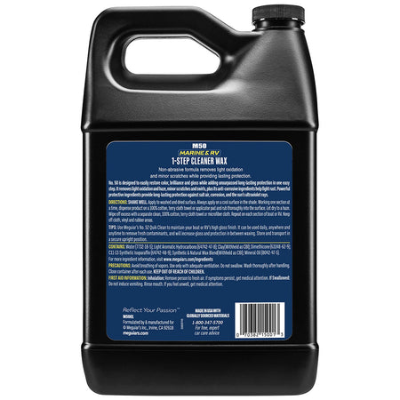 Meguiar's #50 Boat/RV Cleaner Wax - Liquid 1 Gallon M5001 — Quality Boat Parts