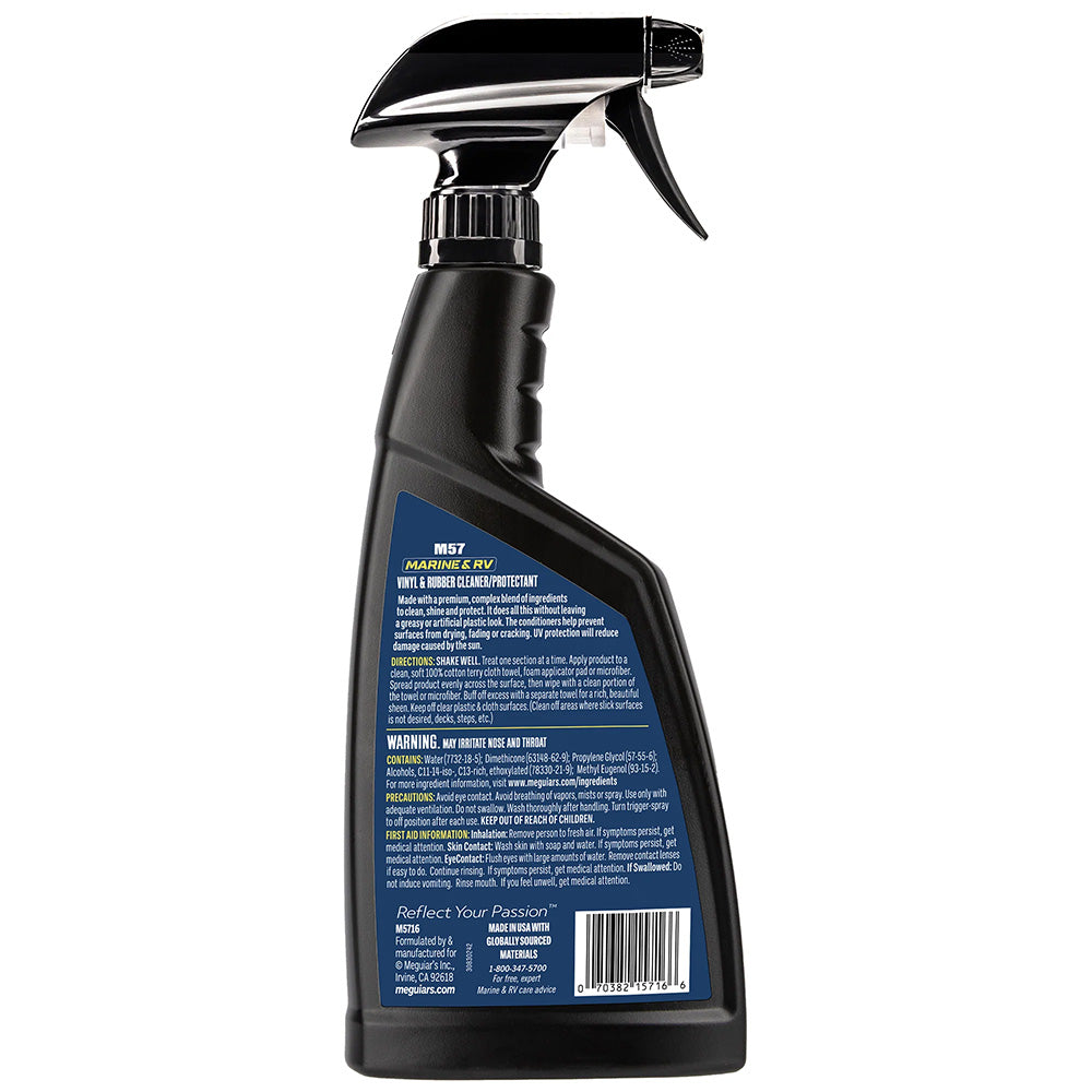 Meguiar's #57 Vinyl and Rubber Cleaner/Conditioner - 16oz M5716 — Quality Boat Parts
