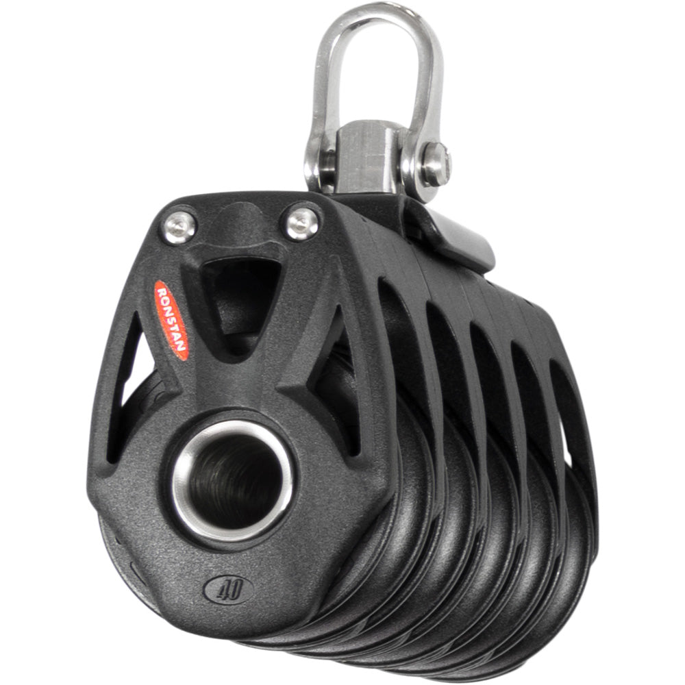 Ronstan Series 40 Orbit BB Quin Block w/ Swivel Shackle RF48500 — Quality Boat Parts