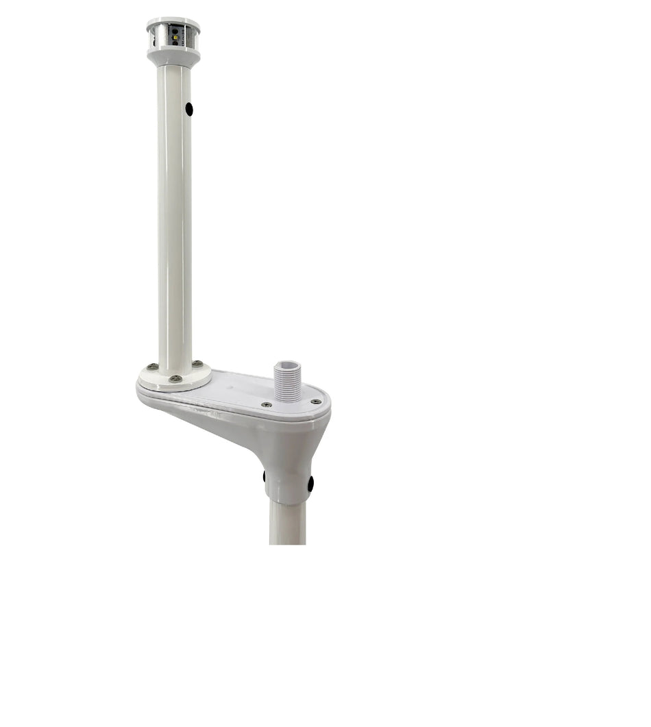 Seaview LTBU1ALED12 12in Light Post with LTBLED12 and Universal Top LTBU1ALED12 — Quality Boat Parts
