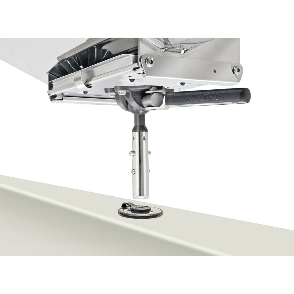 Magma Single Locking Flush Deck Socket w/LeveLock Mount & Flange T10-327 — Quality Boat Parts