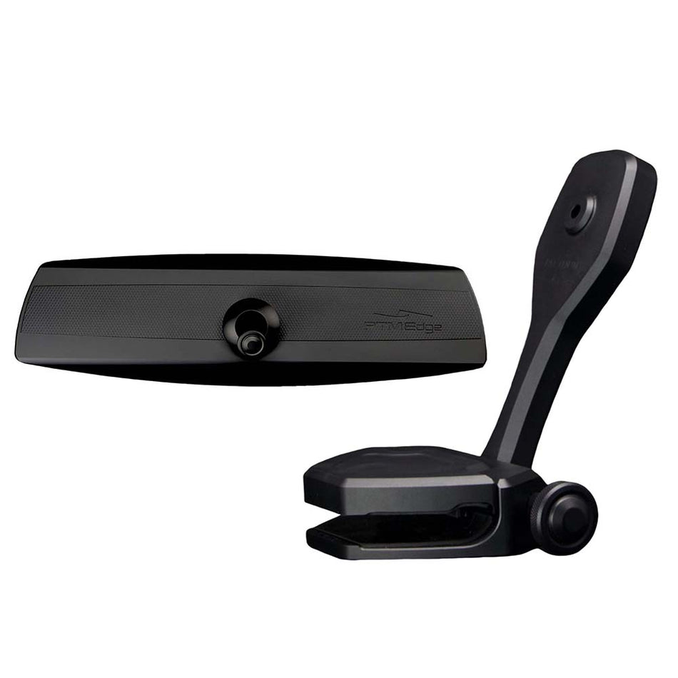 PTM Edge Mirror/Bracket Kit w/VR-140 Elite Mirror & ZXR-360 (Black) P12848-1360TEBBK — Quality Boat Parts