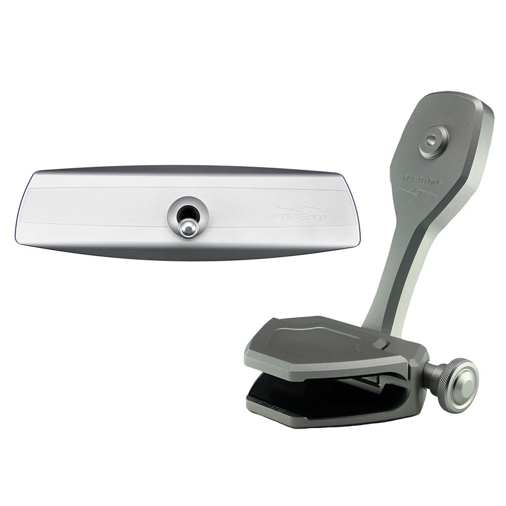 PTM Edge Mirror/Bracket Kit w/VR-140 Elite Mirror & ZXR-360 (Silver) P12848-1360TEBCL — Quality Boat Parts