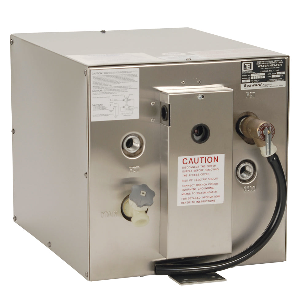 Whale Seaward 6 Gallon Hot Water Heater w/Rear Heat Exchanger - Stainless Steel - 120V - 1500W S700 — Quality Boat Parts