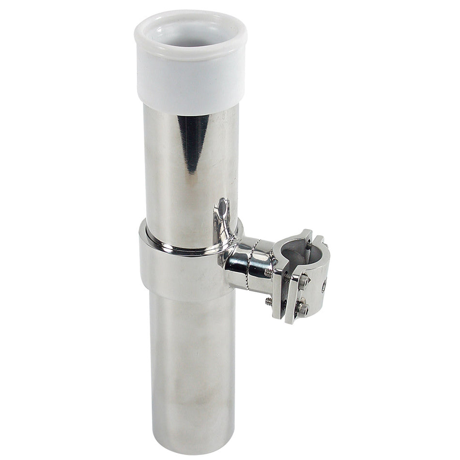 Whitecap Bluewater Series Rail Mount 10" Rod Holder S.S. S-7004CBLUE — Quality Boat Parts