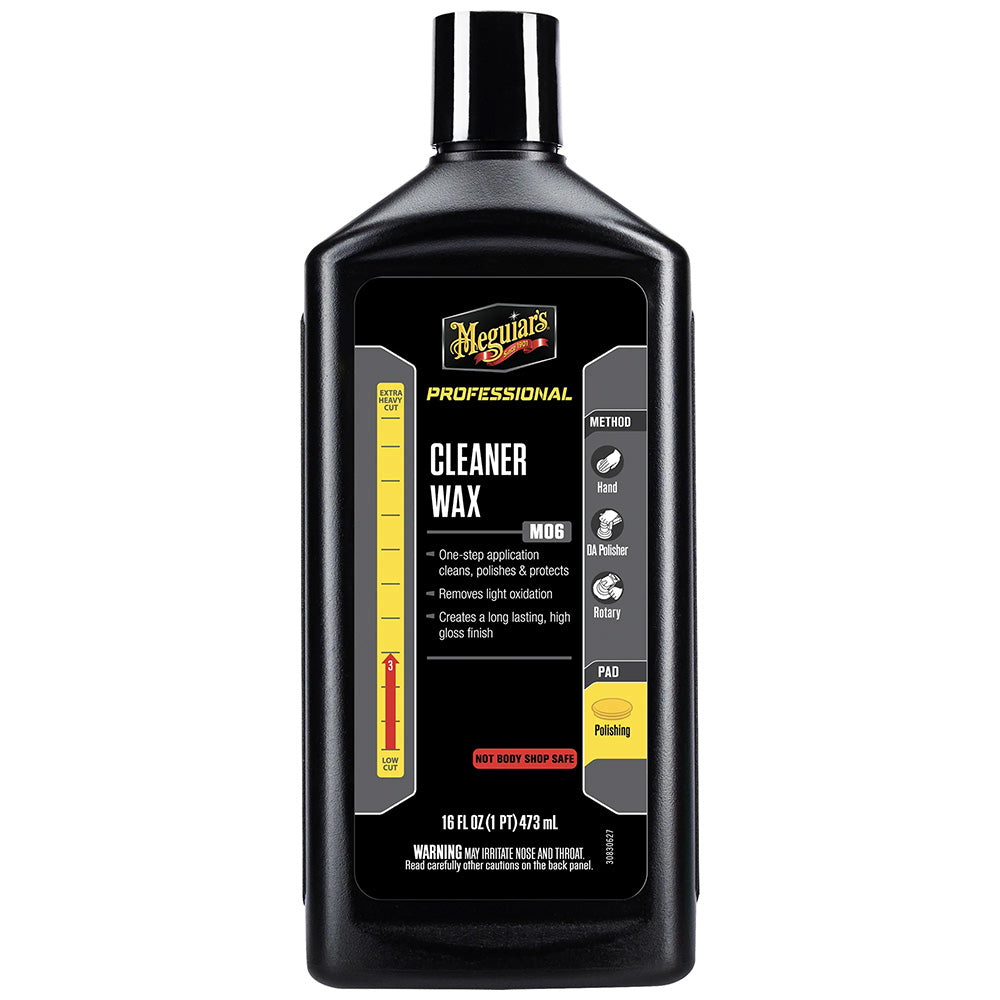 Meguiar's M6 Mirror Glaze® Cleaner Wax - 16oz M0616 — Quality Boat Parts