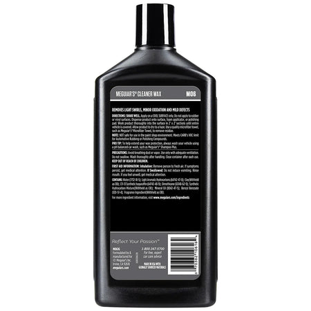 Meguiar's M6 Mirror Glaze® Cleaner Wax - 16oz M0616 — Quality Boat Parts