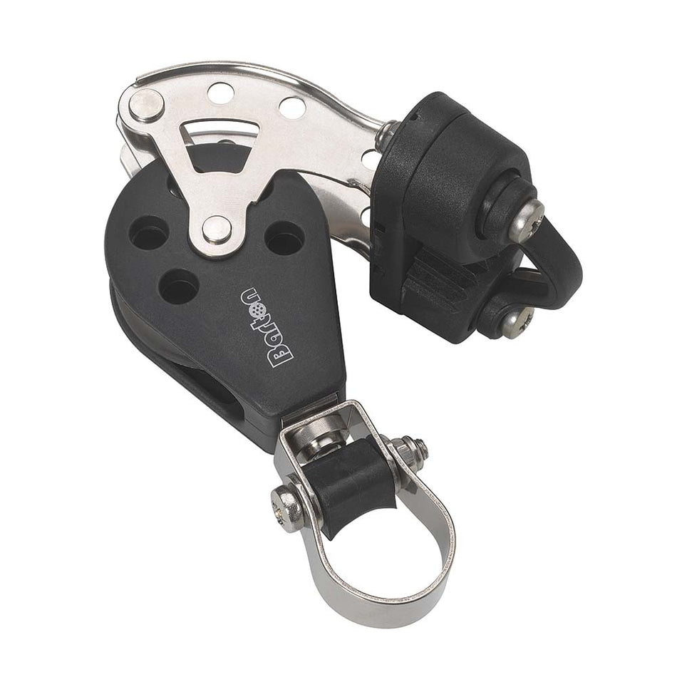 Barton Marine Size 3 Stanchion Lead Block - Single w/Becket & Cam Cleat N03591 — Quality Boat Parts
