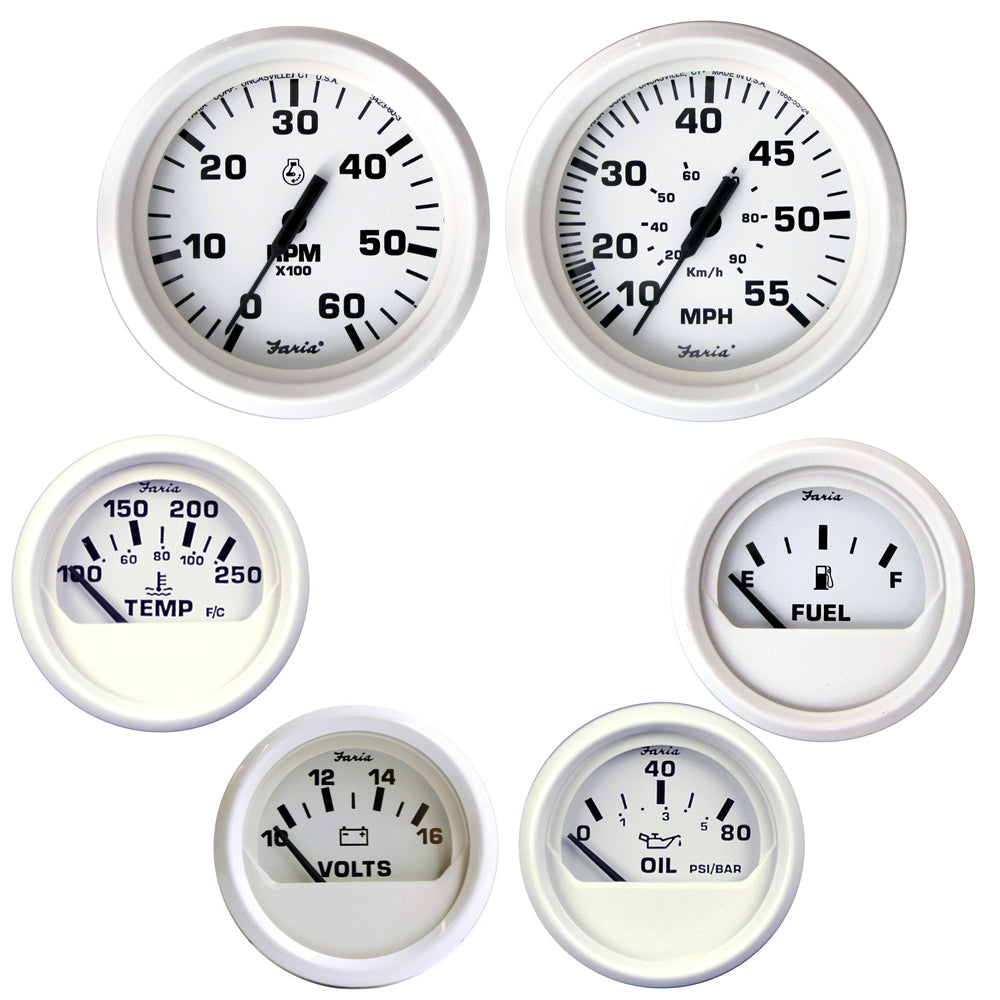 Faria Dress White Boxed Set - Inboard Motors KT9797 — Quality Boat Parts
