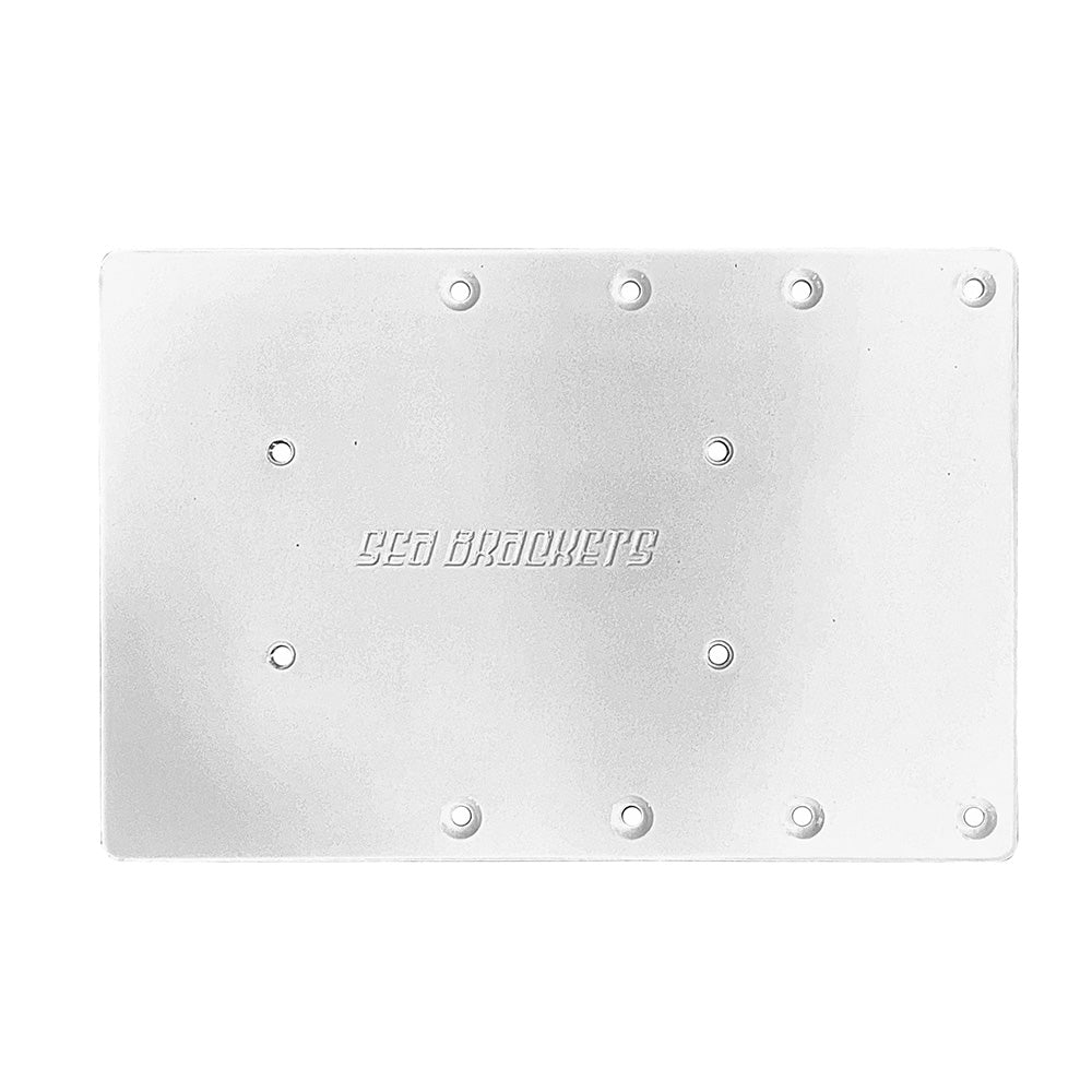 Sea Brackets 12" Straight Trolling Motor Plate f/Garmin Force® Kraken SEA2313 — Quality Boat Parts