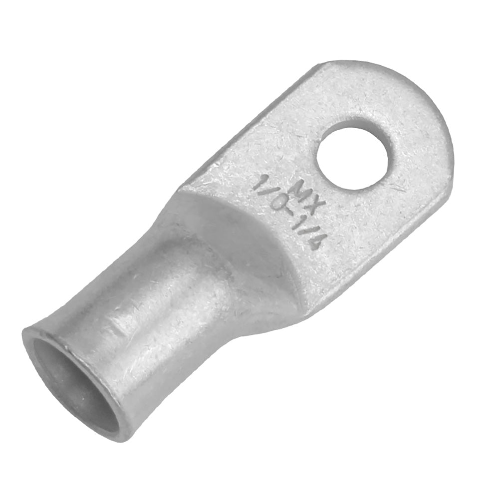 Pacer Tinned Lug 1/0 AWG - 1/4" Stud Size - 10 Pack TAE1/0-14R-10 — Quality Boat Parts
