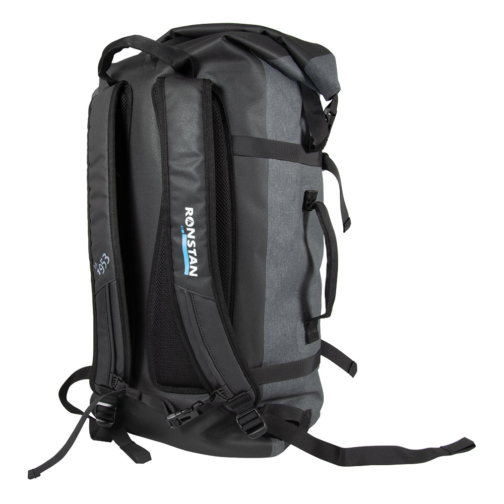 Ronstan Dry Roll Top - 55L Backpack - Black & Grey RF4014 — Quality Boat Parts