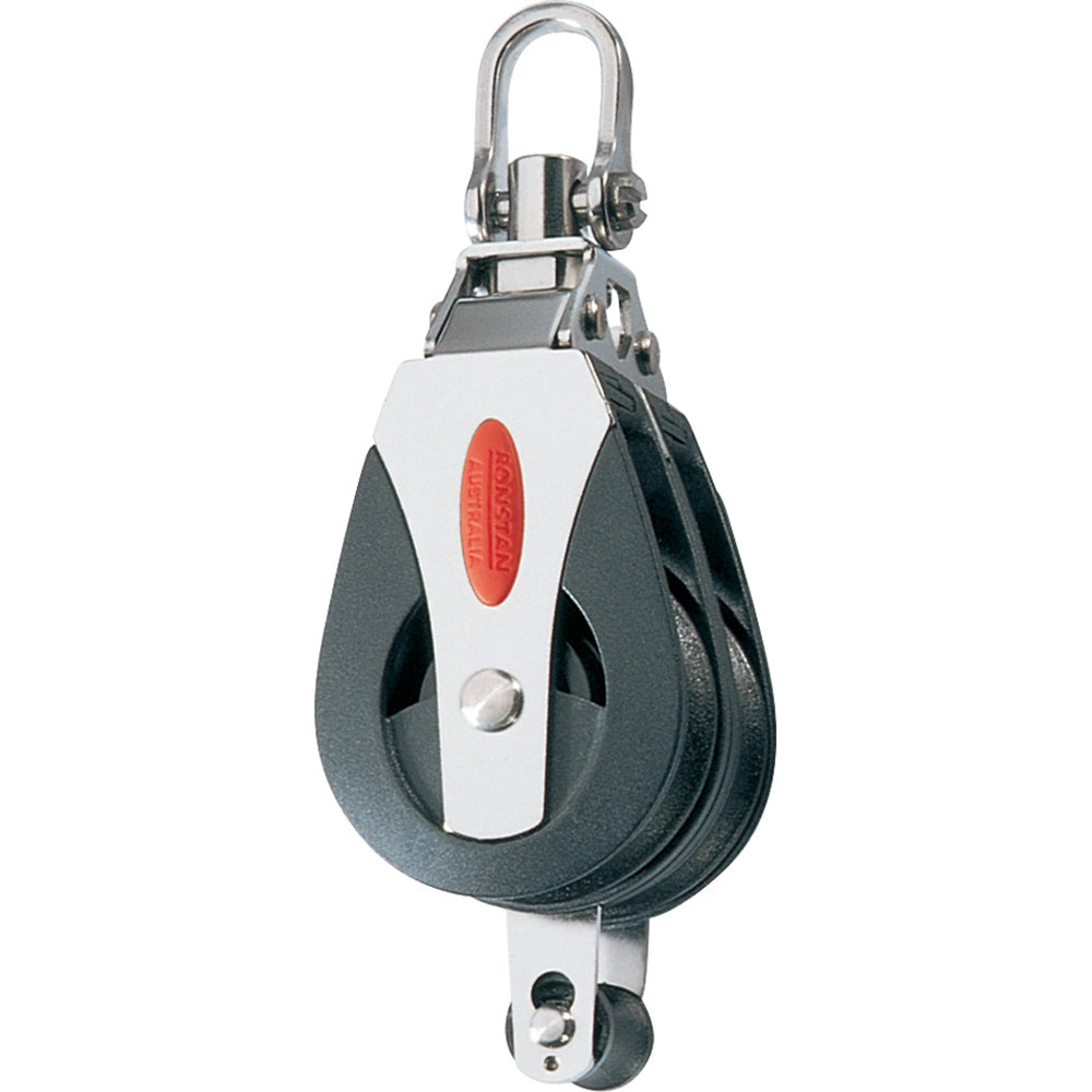 Ronstan Series 40 Ball Bearing Block - Double - Becket - Swivel Head RF40210 — Quality Boat Parts