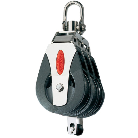 Ronstan Series 40 Ball Bearing Block - Triple - Becket - Swivel Head RF40310 — Quality Boat Parts