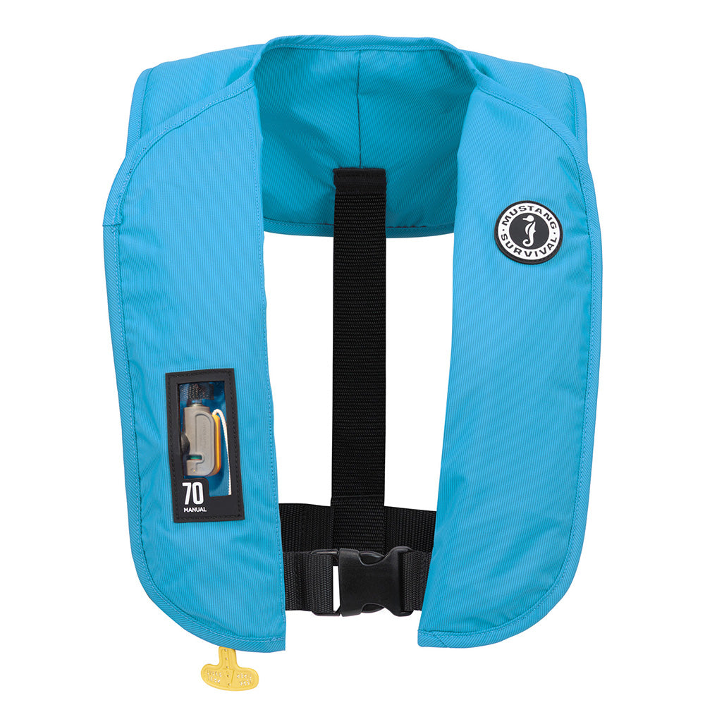 Mustang MIT 70 Manual Inflatable PFD - Azure (Blue) MD4041-268-0-202 — Quality Boat Parts