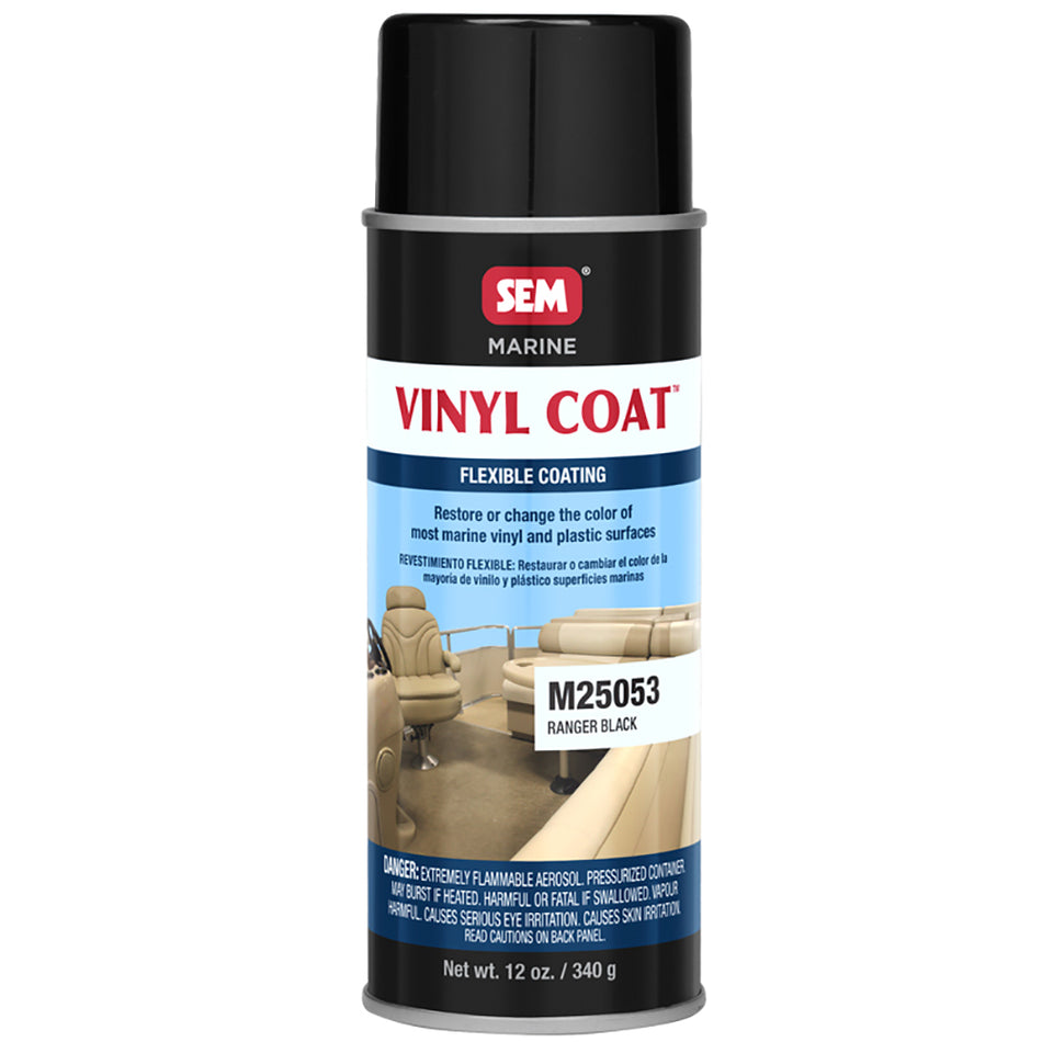 SEM Vinyl Coat™ - Ranger Black - 12oz M25053 — Quality Boat Parts