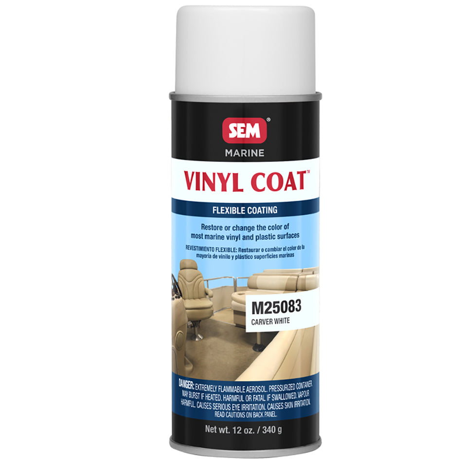 SEM Vinyl Coat™ - Carver White - 12oz M25083 — Quality Boat Parts