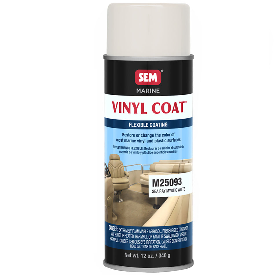 SEM Vinyl Coat™ - Sea Ray Mystic White - 12oz M25093 — Quality Boat Parts