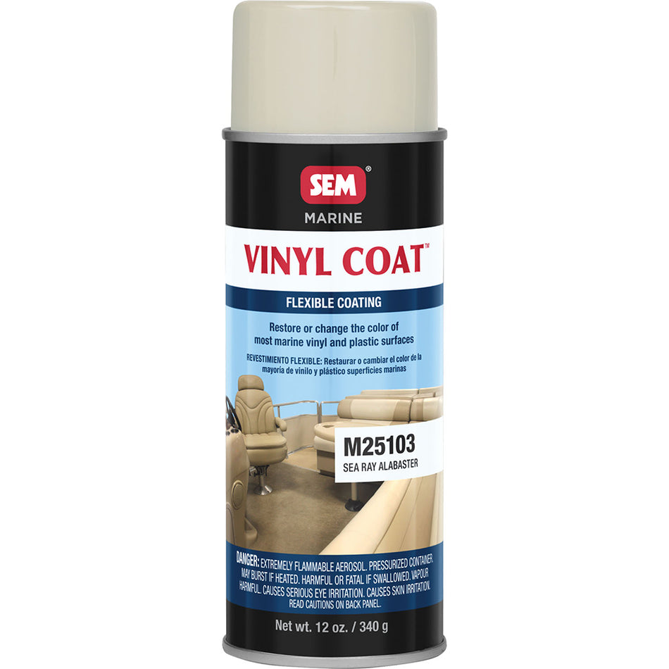 SEM Vinyl Coat™ - Sea Ray Alabaster - 12oz M25103 — Quality Boat Parts