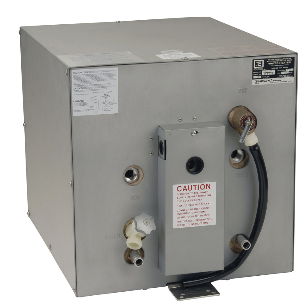 Whale Seaward 11 Gallon Hot Water Heater w/ Front Heat Exchanger - Galvanized Steel - 120V - 1500W F1100 — Quality Boat Parts