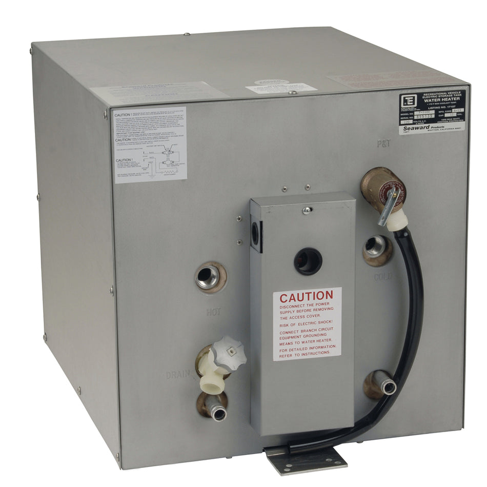Whale Seaward 11 Gallon Hot Water Heater w/ Front Heat Exchanger - Galvanized Steel - 120V - 1500W F1100 — Quality Boat Parts
