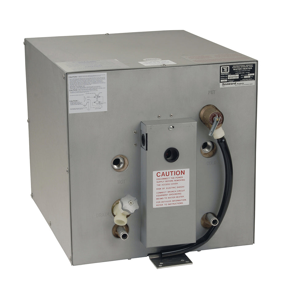 Whale Seaward 11 Gallon Hot Water Heater w/ Front Heat Exchanger - Galvanized Steel - 240V - 1500W F1150 — Quality Boat Parts