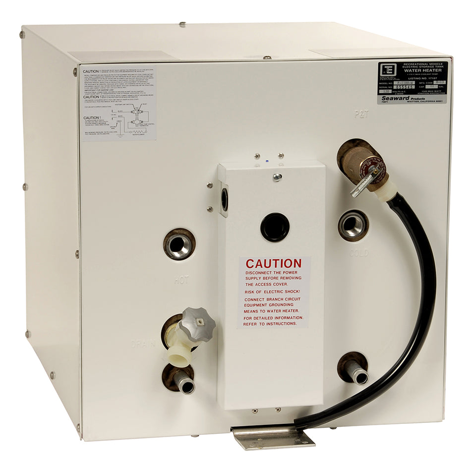 Whale Seaward 11 Gallon Hot Water Heater w/Front Heat Exchanger - White Epoxy - 240V - 1500W F1150W — Quality Boat Parts