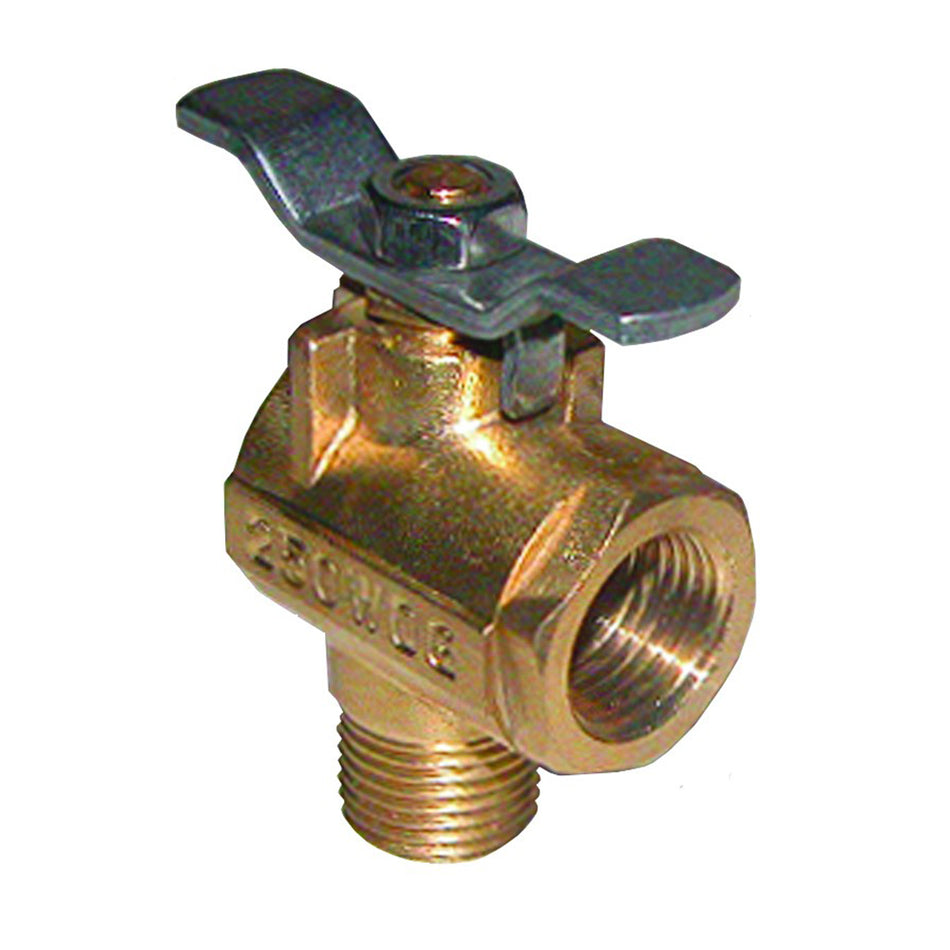 GROCO 1/2" NPT 90° Bronze Fuel Valve FV-590 — Quality Boat Parts