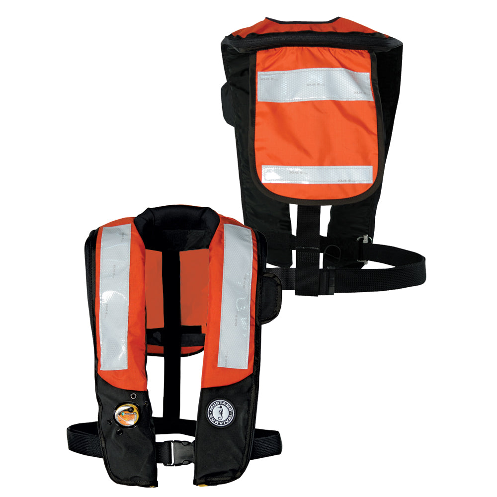 Mustang HIT Inflatable PDF w/SOLAS Reflective Tape - Orange/Black - Automatic/Manual MD3183T2-33-0-101 — Quality Boat Parts