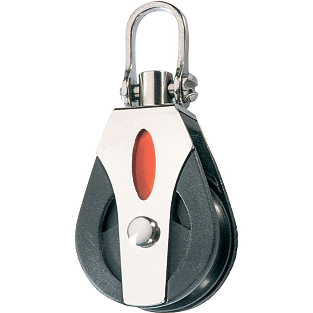 Ronstan Series 30 Utility Ball Bearing Block - Single, Swivel Shackle Head RF30100 — Quality Boat Parts