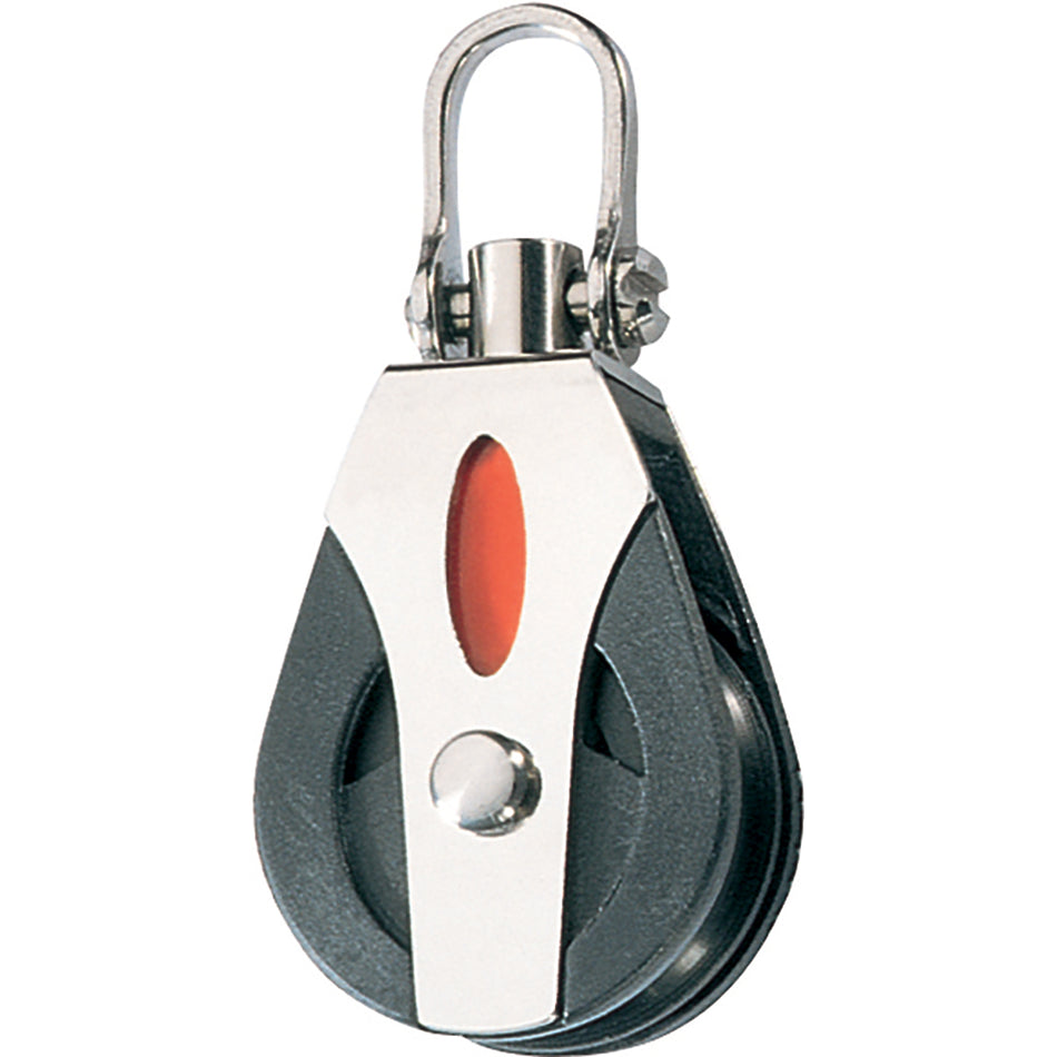 Ronstan Series 30 Utility Ball Bearing Block - Single, Swivel Shackle Head RF30100 — Quality Boat Parts