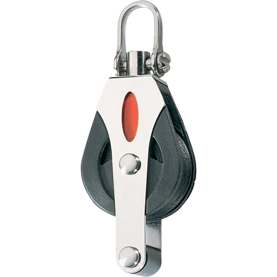 Ronstan Series 30 Utility Ball Bearing Block - Single, Becket, Swivel Shackle Head RF30110 — Quality Boat Parts