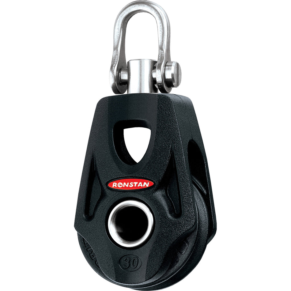 Ronstan Series 30 Ball Bearing Orbit Block™ - Single - Becket - Swivel Shackle Head RF35100 — Quality Boat Parts