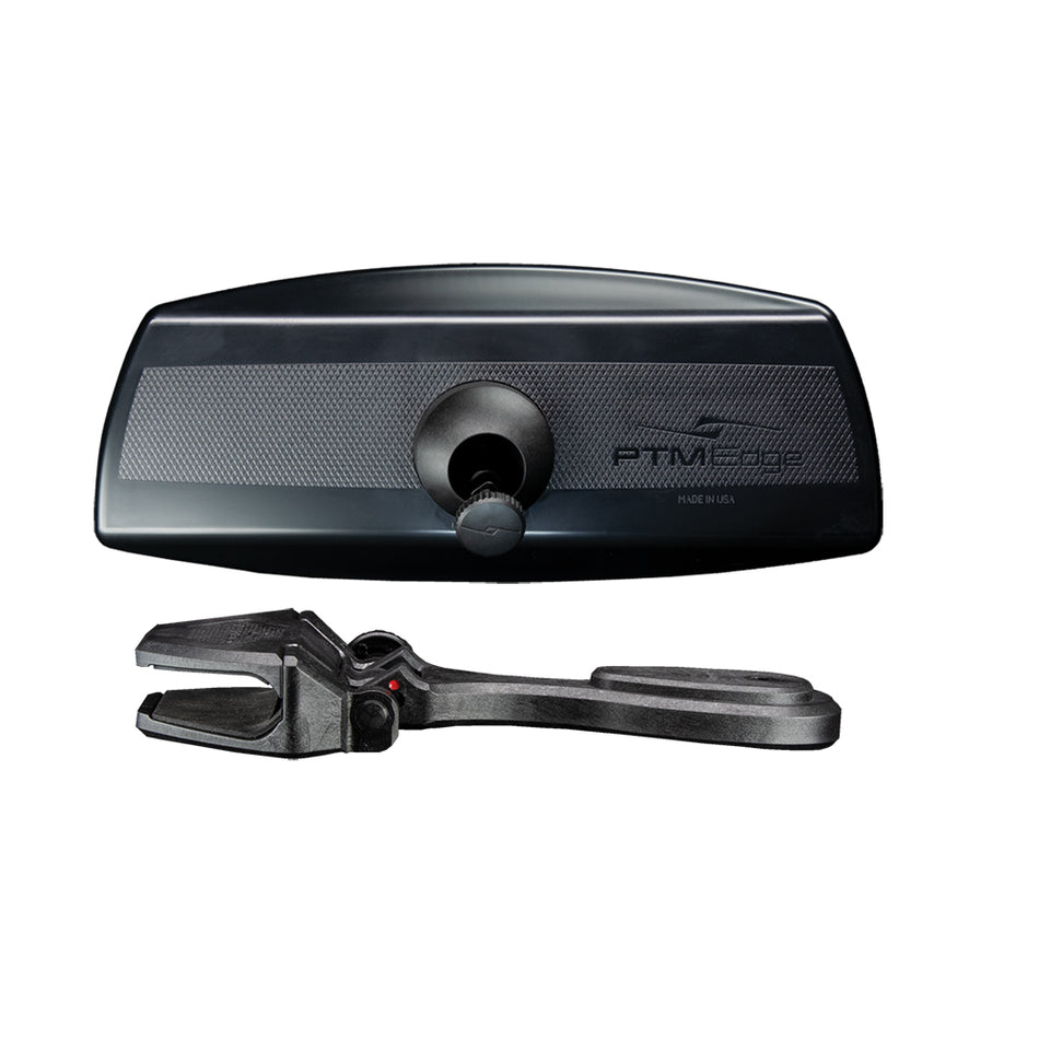 PTM Edge Mirror/Bracket Kit w/VR-100 PRO Mirror & CFR-200 (Black) P12848-350 — Quality Boat Parts