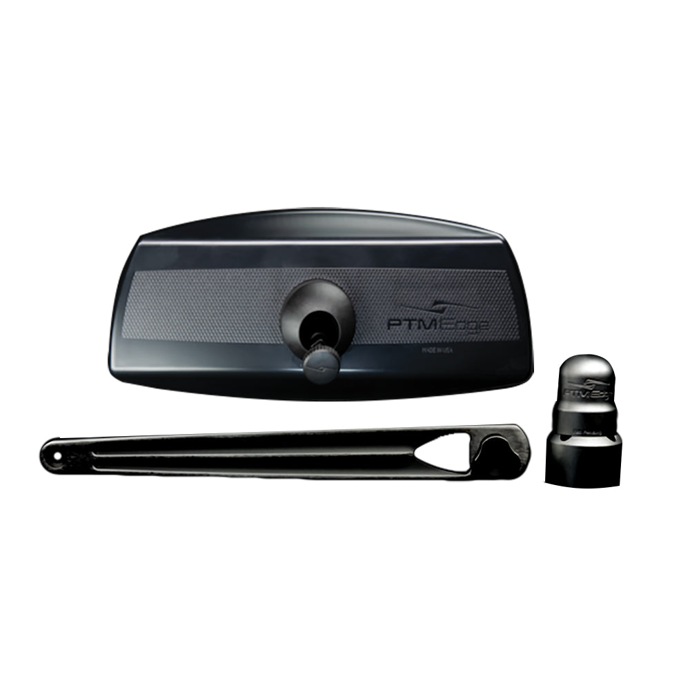 PTM Edge UCX-17 PRO Pontoon Mirror/Bracket Kit - Black P13157-170TEBBK — Quality Boat Parts