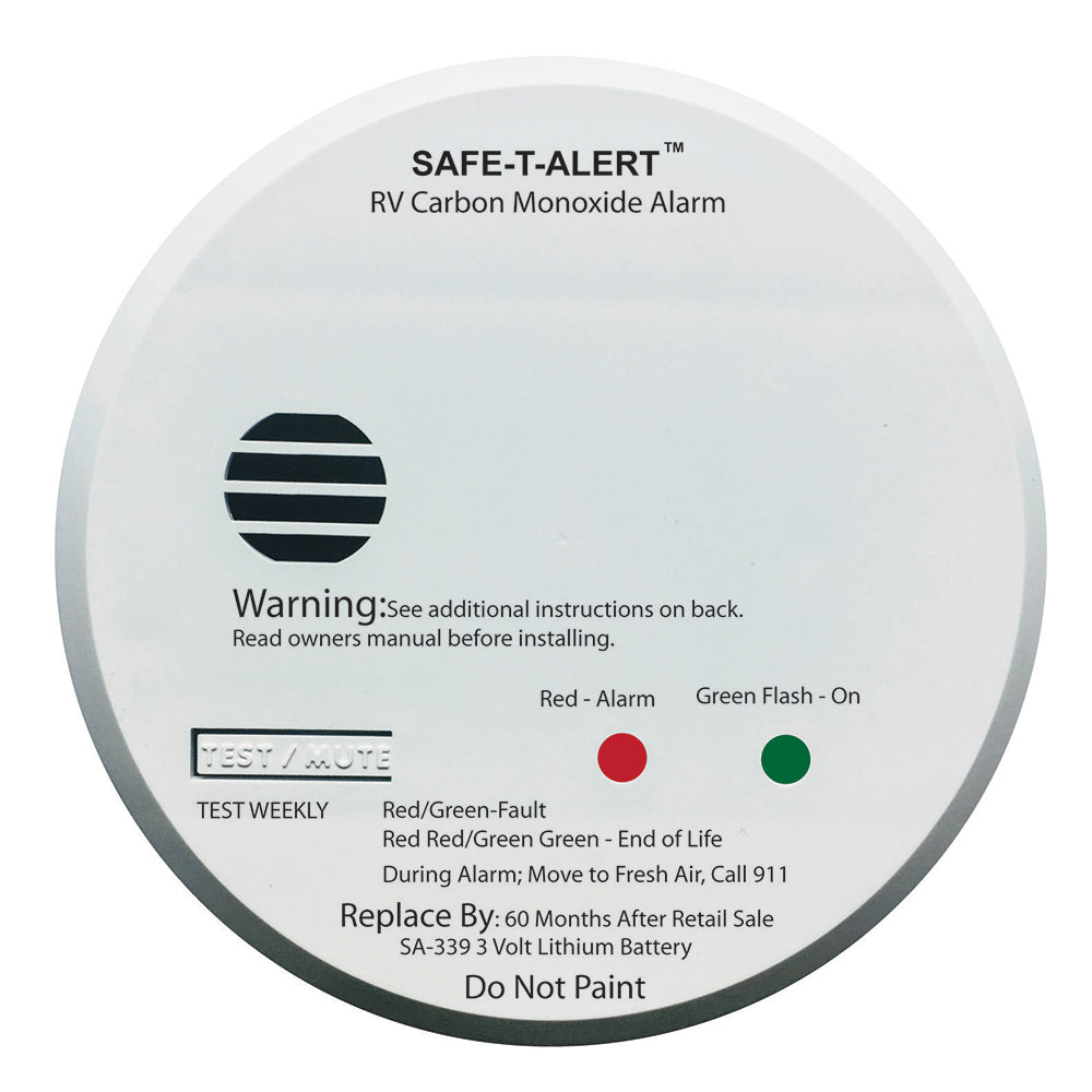 Safe-T-Alert SA-339 White RV Battery Powered CO2 Detector SA-339-WHT — Quality Boat Parts