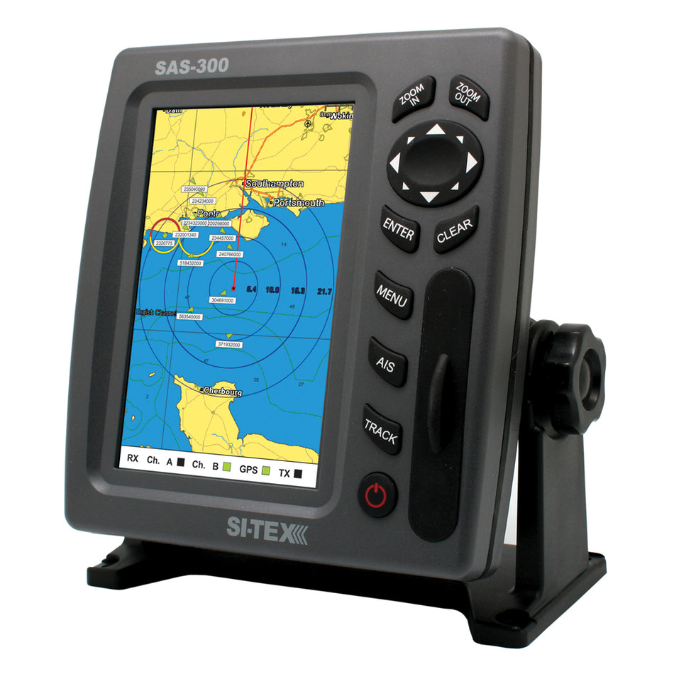 SI-TEX SAS-300 AIS Class B Transceiver - Display Only f/Use w/Existing AIS SAS-300-3 — Quality Boat Parts