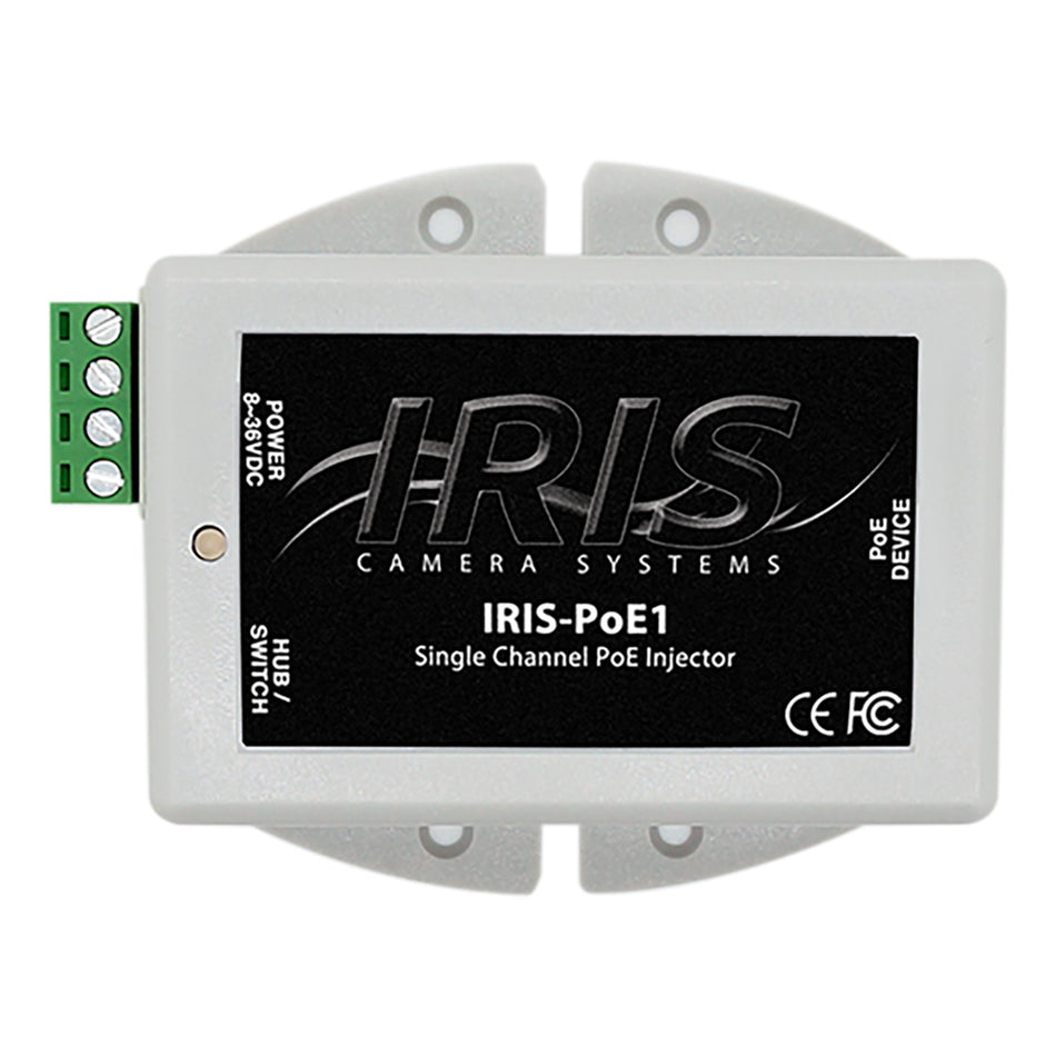 Iris Single Channel PoE Injector - 8-36VDC Input Voltage & 48VDC Output POE1 — Quality Boat Parts